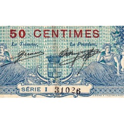 Valence (Drôme) - Pirot 127-2 - 50 centimes - Série I- 23/02/1915 - Etat : TTB