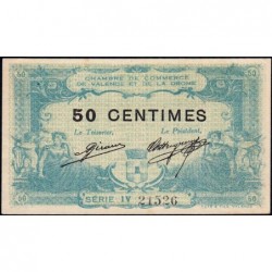 Valence (Drôme) - Pirot 127-6 - 50 centimes - Série IV - 23/02/1915 - Etat : SUP