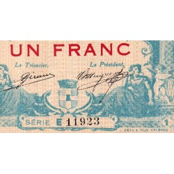 Valence (Drôme) - Pirot 127-7 - 1 franc - Série E - 23/02/1915 - Etat : SUP+