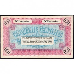 Vienne (Isère) - Pirot 128-25 - 50 centimes - Série Z 125 - 5e émission - 14/01/1920 - Etat : SUP+