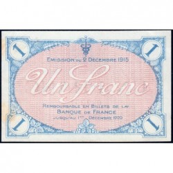Villefranche-sur-Saône - Pirot 129-4 - 1 franc - 02/12/1915 - Etat : SUP