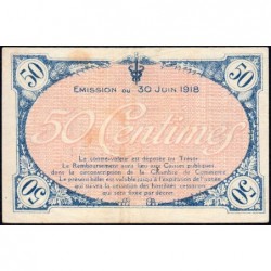 Villefranche-sur-Saône - Pirot 129-7 - 50 centimes - 2me Série - 30/06/1918 - Etat : TTB