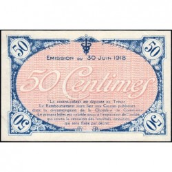 Villefranche-sur-Saône - Pirot 129-7 - 50 centimes - 2me Série - 30/06/1918 - Etat : SPL