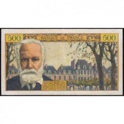 F 52-02 - 12/02/1959 - 5 nouv. francs sur 500 francs - Victor Hugo - Série L.118 - Etat : TTB+