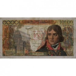 F 55-01 - 30/10/1958 - 100 nouv. francs sur 10000 francs - Bonaparte - Série F.149 - Etat : TB