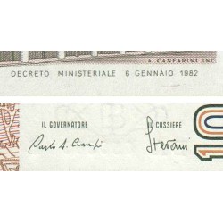 Italie - Pick 109a_1 - 1'000 lire - Lettre A - Série BA B - 06/01/1982 (16/03/1982) - Etat : NEUF