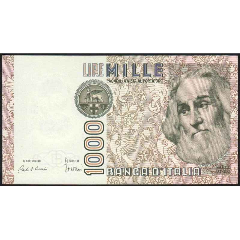 Italie - Pick 109a_2 - 1'000 lire - Lettre B - Série LB L - 06/01/1982 (02/05/1983) - Etat : NEUF