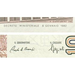 Italie - Pick 109b_1 - 1'000 lire - Lettre E - Série ME A - 06/01/1982 (18/01/1988) - Etat : SPL
