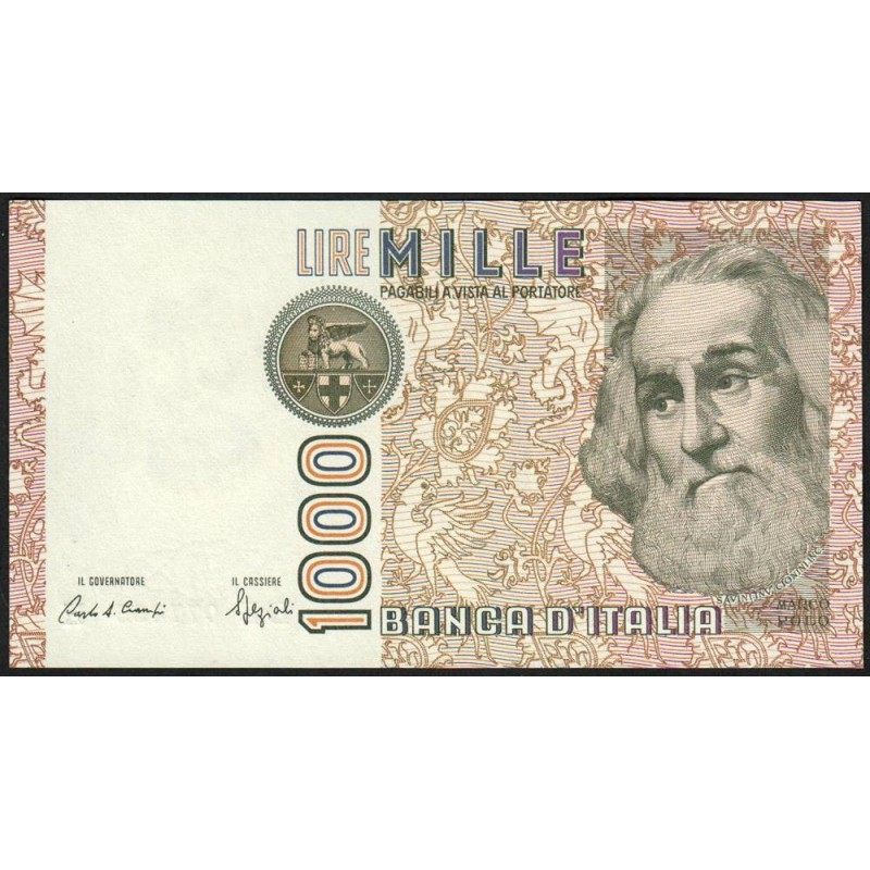 Italie - Pick 109b_1 - 1'000 lire - Lettre E - Série DE H - 06/01/1982 (18/01/1988) - Etat : NEUF