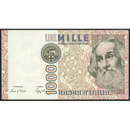 Italie - Pick 109b_1 - 1'000 lire - Lettre E - Série IE K - 06/01/1982 (18/01/1988) - Etat : pr.NEUF