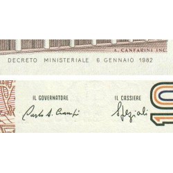 Italie - Pick 109b_1 - 1'000 lire - Lettre E - Série IE K - 06/01/1982 (18/01/1988) - Etat : pr.NEUF