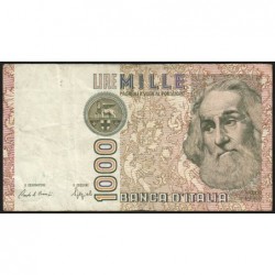 Italie - Pick 109b_2 - 1'000 lire - Lettre F - Série NF C - 06/01/1982 (20/10/1988) - Etat : TB