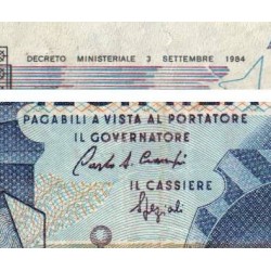 Italie - Pick 112b - 10'000 lire - Lettre D - 03/09/1984 (1989) - Etat : TB-