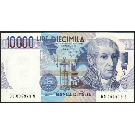 Italie - Pick 112b - 10'000 lire - Lettre D - 03/09/1984 (1989) - Etat : NEUF