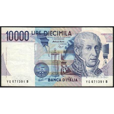 Italie - Pick 112c - 10'000 lire - Lettre G - 03/09/1984 (1995) - Etat : TB