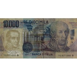 Italie - Pick 112c - 10'000 lire - Lettre G - 03/09/1984 (1995) - Etat : TB