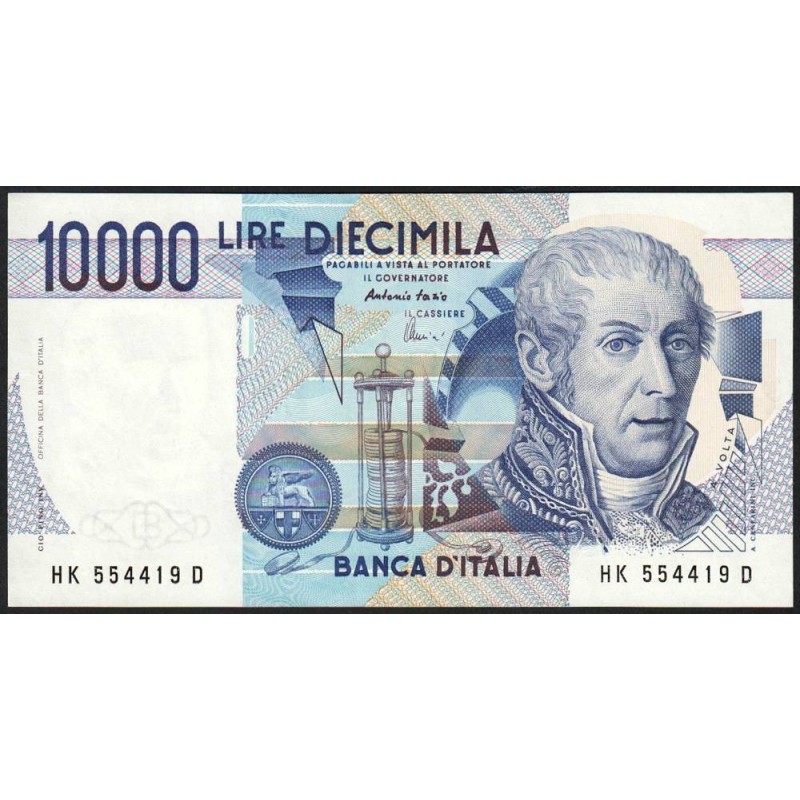 Italie - Pick 112d - 10'000 lire - Lettre K - 03/09/1984 (1998) - Etat : SUP+