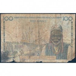Cameroun - Afrique Equatoriale - Pick 1e - 100 francs - Série C.32 - 1961 - Etat : AB-