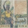 Cameroun - Afrique Equatoriale - Pick 2 - 100 francs - Série E.34 - 1961 - Etat : AB-