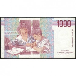 Italie - Pick 114a - 1'000 lire - Lettre A - 03/10/1990 - Etat : TTB