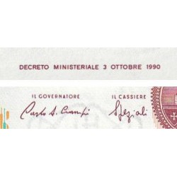 Italie - Pick 114a - 1'000 lire - Lettre B - 03/10/1990 (1991) - Etat : NEUF