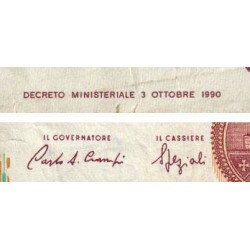 Italie - Pick 114a - 1'000 lire - Lettre C - 03/10/1990 (1993) - Etat : TB