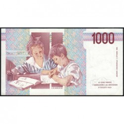 Italie - Pick 114c - 1'000 lire - Lettre E - 03/10/1990 (1995) - Etat : SPL