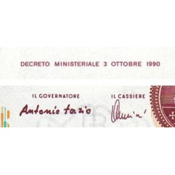 Italie - Pick 114c - 1'000 lire - Lettre F - 03/10/1990 (1996) - Etat : NEUF