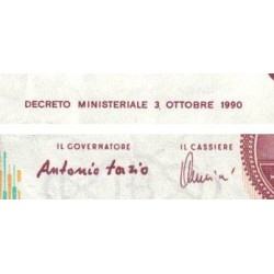 Italie - Pick 114c - 1'000 lire - Lettre H - 03/10/1990 (19/08/1998) - Etat : TTB