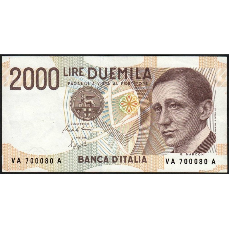 Italie - Pick 115 - 2'000 lire - Lettre A - 03/10/1990 - Etat : SUP+