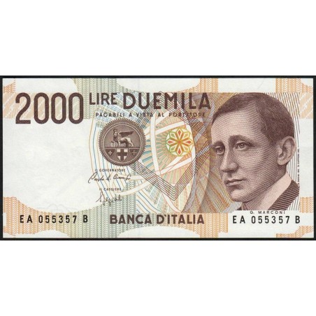 Italie - Pick 115 - 2'000 lire - Lettre A - 03/10/1990 - Etat : SPL