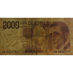 Italie - Pick 115 - 2'000 lire - Lettre A - 03/10/1990 - Etat : B+