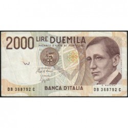 Italie - Pick 115 - 2'000 lire - Lettre B - 03/10/1990 (1992) - Etat : TB