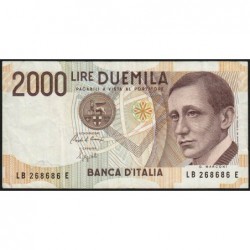 Italie - Pick 115 - 2'000 lire - Lettre B - 03/10/1990 (1992) - Etat : TB+