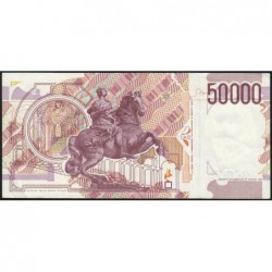 Italie - Pick 116c - 50'000 lire - Lettre E - 27/05/1992 (1999) - Etat : TTB
