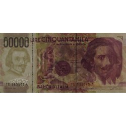 Italie - Pick 116c - 50'000 lire - Lettre E - 27/05/1992 (1999) - Etat : TTB