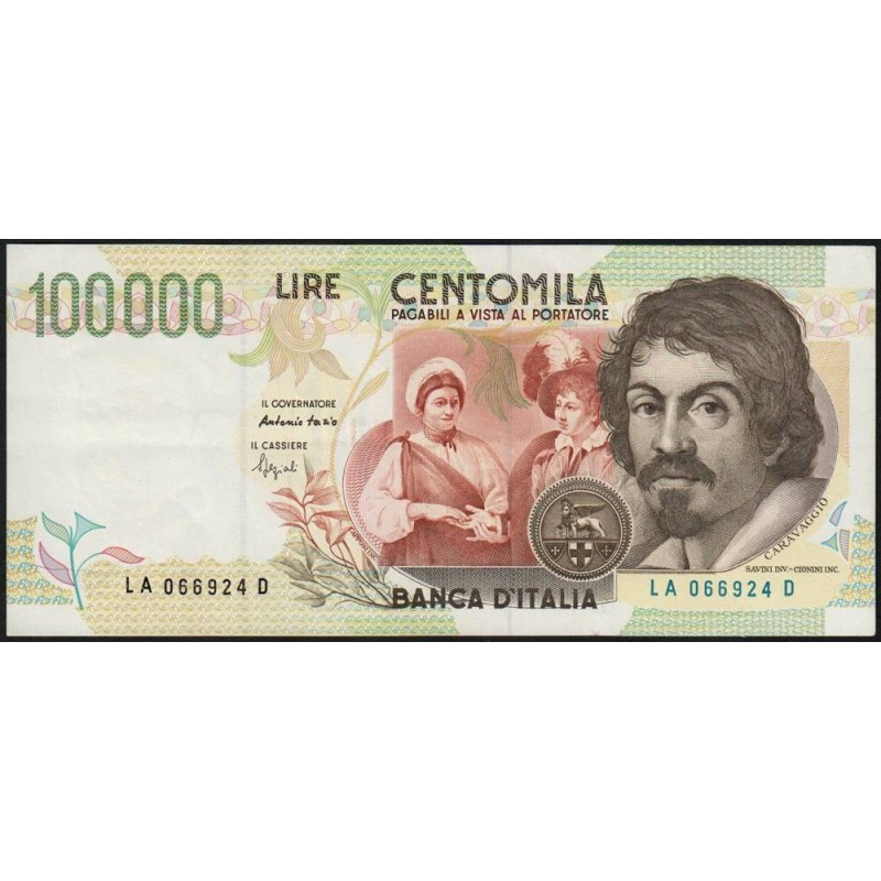 Italie - Pick 117a - 100'000 lire - Lettre A - 06/05/1994 - Etat : SUP