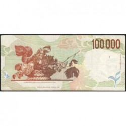Italie - Pick 117a - 100'000 lire - Lettre B - 06/05/1994 (27/02/1995) - Etat : TTB