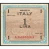 Italie - Occcupation alliée - Pick M 10b - 1 lira - Séries 1943 / AA - Etat : TTB+