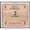Italie - Occcupation alliée - Pick M 11b - 2 lire - Séries 1943 / AA - Etat : TB+