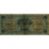 Italie - Occcupation alliée - Pick M 20a - 50 lire - Séries 1943 A / AA - Etat : TTB-