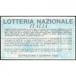 Italie - 1995 - Loterie - 5'000 lire - Etat : SPL