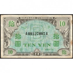 Japon - Occcupation alliée - Pick 71 - 10 yen - Lettres B / A A - Série 100 - 1945 - Etat : TTB