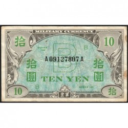 Japon - Occcupation alliée - Pick 71 - 10 yen - Série 100 B / AA - 1945 - Etat : TTB