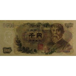Japon - Pick 96d - 1'000 yen - Série ZU/M - 1963 - Etat : SUP+