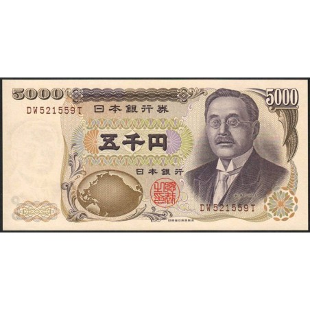 Japon - Pick 101c - 5'000 yen - Série DW/T - 2001 - Etat : pr.NEUF