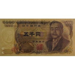 Japon - Pick 101c - 5'000 yen - Série DW/T - 2001 - Etat : pr.NEUF