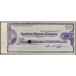 Japon - Chèque de voyage - American Exp. Comp. - 5'000 yen - 1970 - Spécimen - Etat : SUP