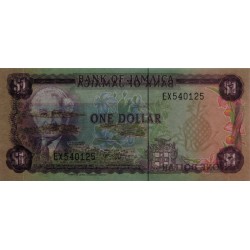 Jamaïque - Pick 61a - 1 dollar - Série EX - 1982 - Etat : NEUF