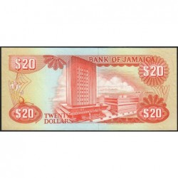 Jamaïque - Pick 72e - 20 dollars - Série GV - 01/02/1995 - Etat : NEUF